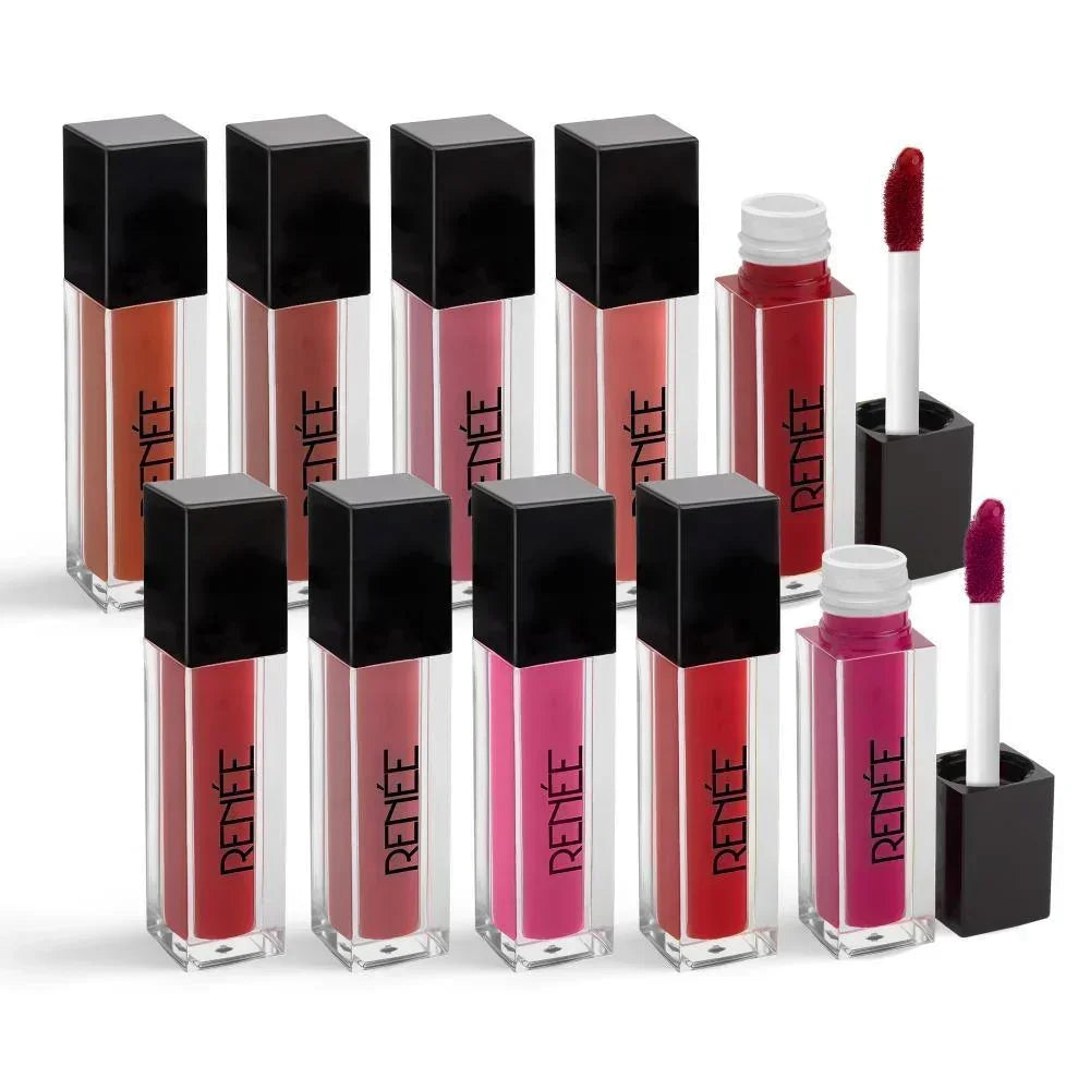PACK of 10 - 1ml each RENEE Stay Forever Matte Liquid Lipsticks